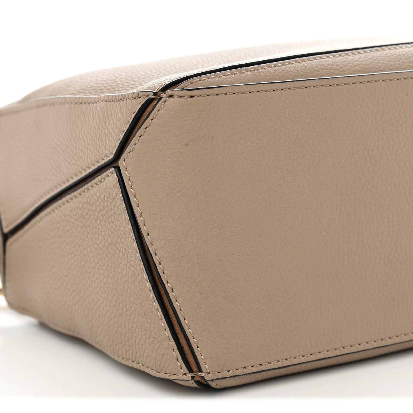 Grained Calfskin Small Puzzle Bag Sand Mink