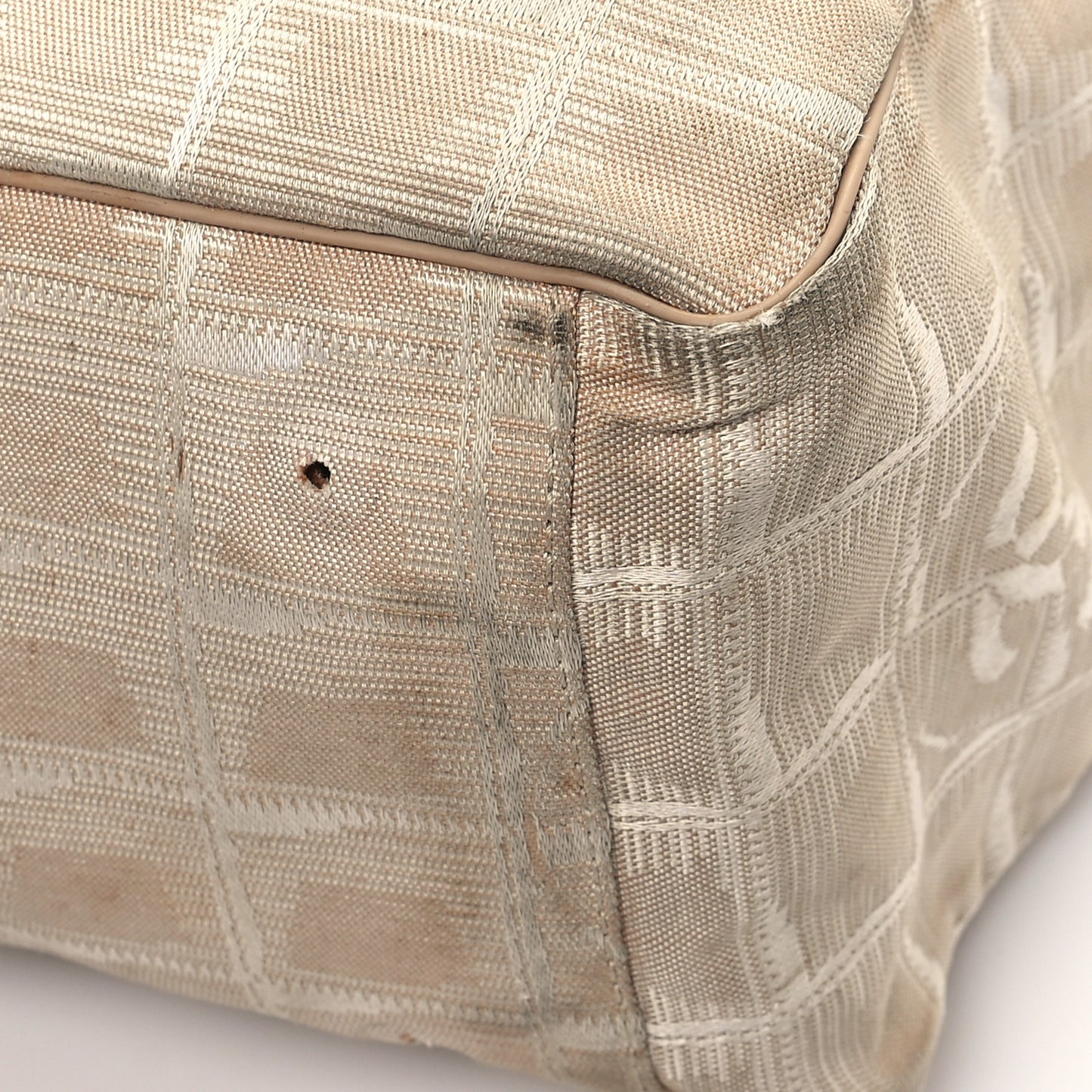 Nylon Travel Large Tote Beige