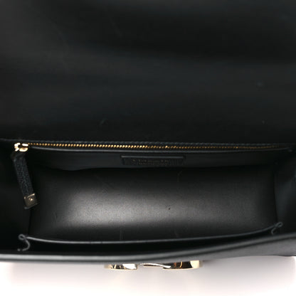 Christian Dior Grained Calfskin Embossed 30 Montaigne Chain Flap Bag Black 5 of 10