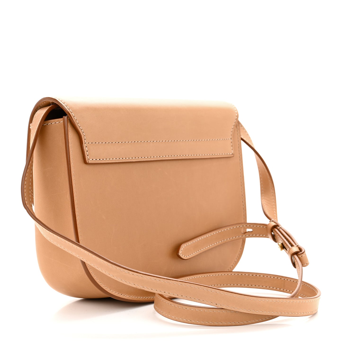 Smooth Vintage Calfskin Monogram Medium Kaia Satchel Gold