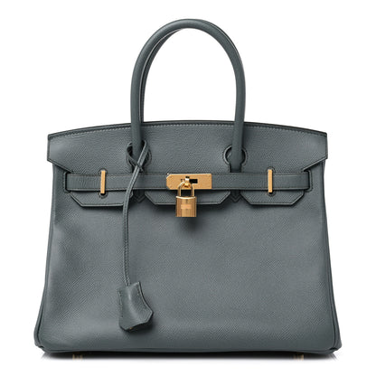 Hermes Epsom Birkin 30 Vert Amande 1 of 10