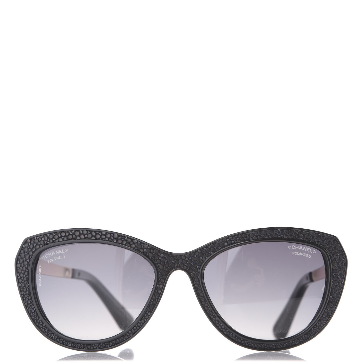 Chanel Stingray CC Polarized Sunglasses 6046-Q Black 2 of 7