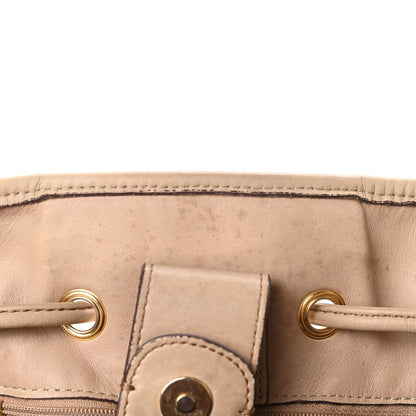 MCM Visetos Drawstring Bucket Bag Beige 12 of 21