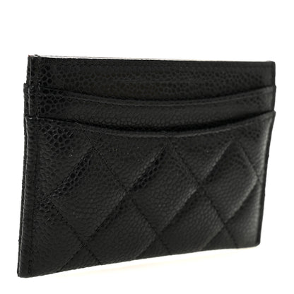 Chanel Caviar Quilted Card Holder Black 3 of 9