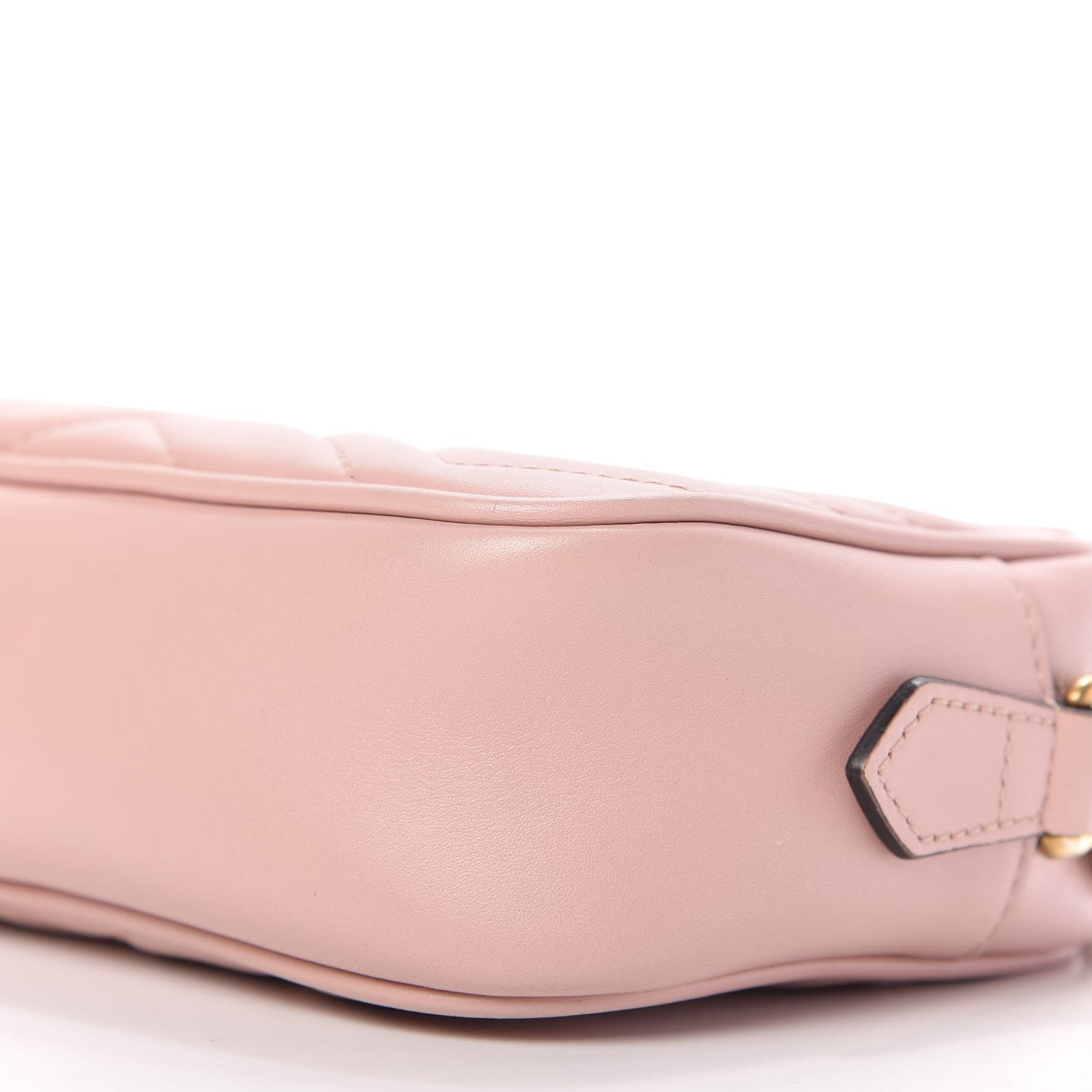 Calfskin Matelasse Mini GG Marmont Chain Shoulder Bag Perfect Pink