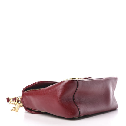 Gucci Monogram Azalea Calfskin Matelasse Diagonal Small GG Marmont Top Handle Shoulder Bag Beige Ebony New Cherry Red 5 of 10