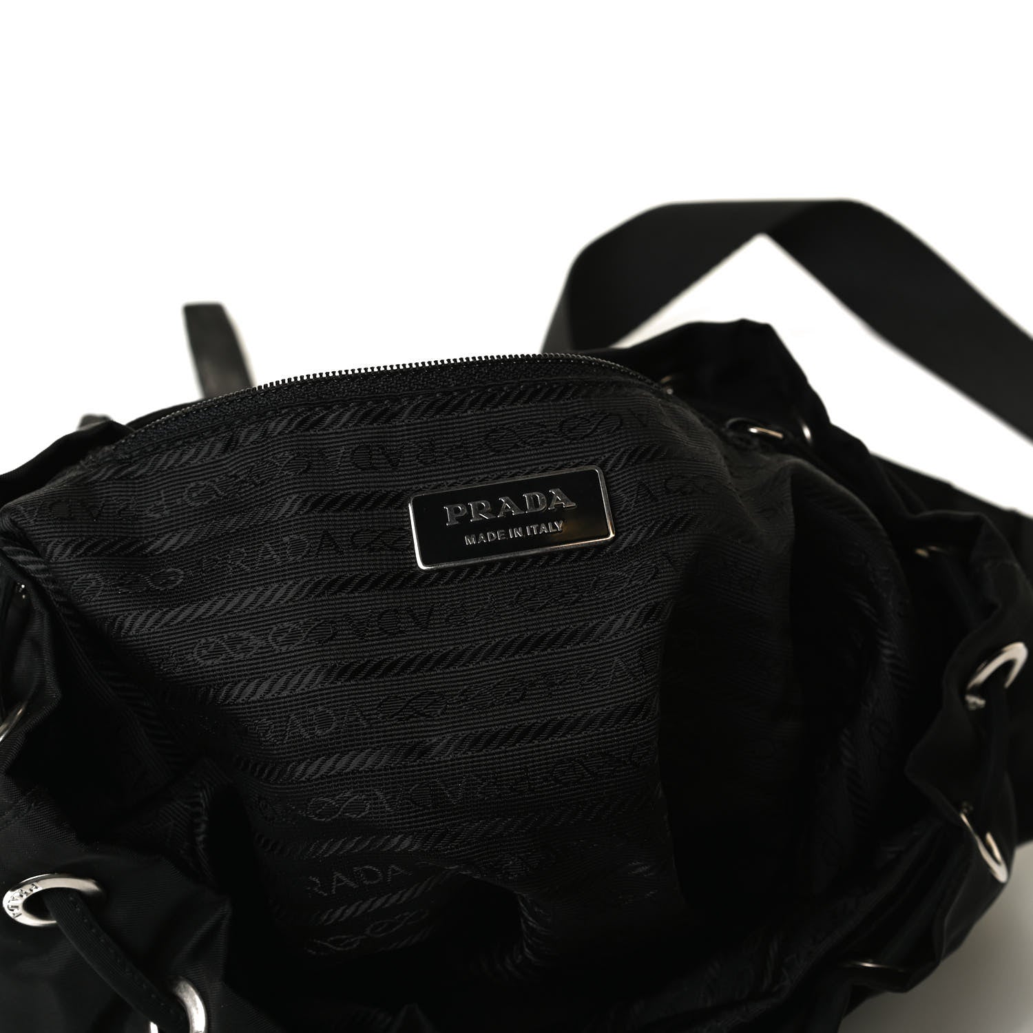 Prada Tessuto Nylon Small Backpack Black 6 of 16