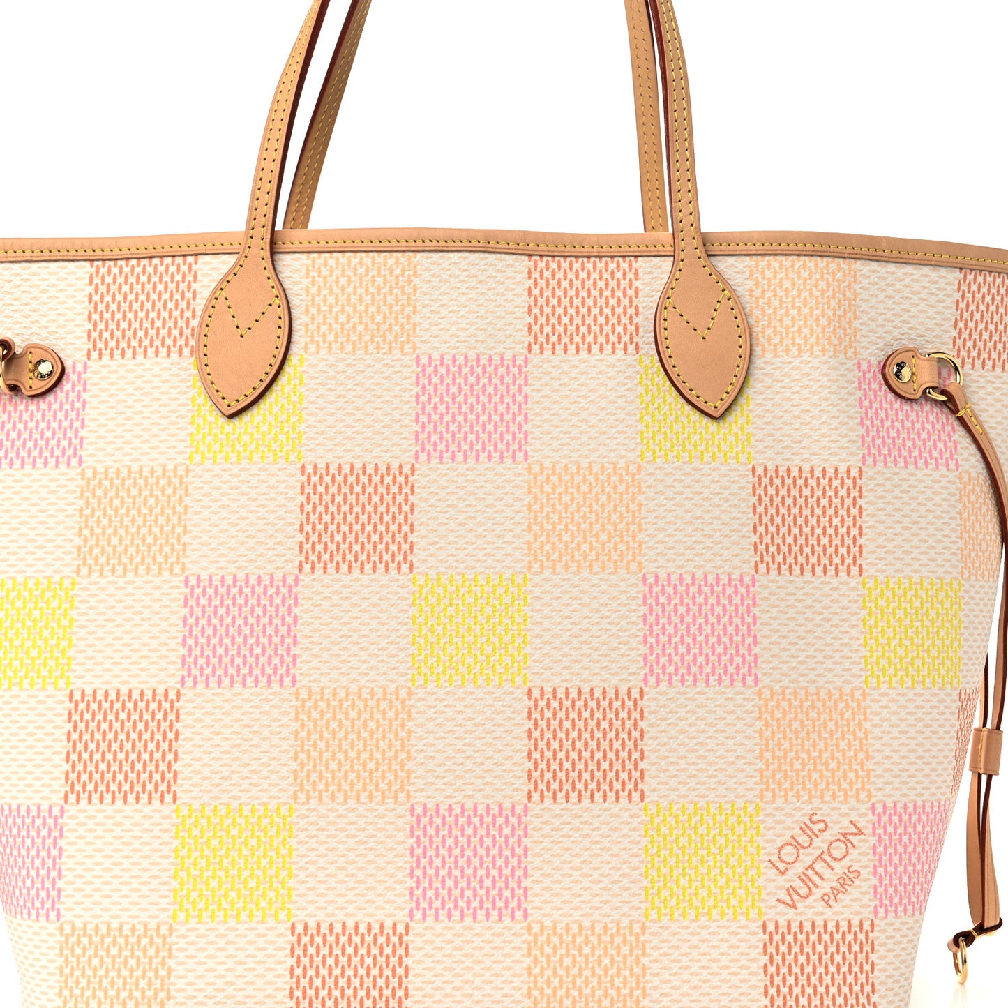 Damier Giant Neverfull MM Peach