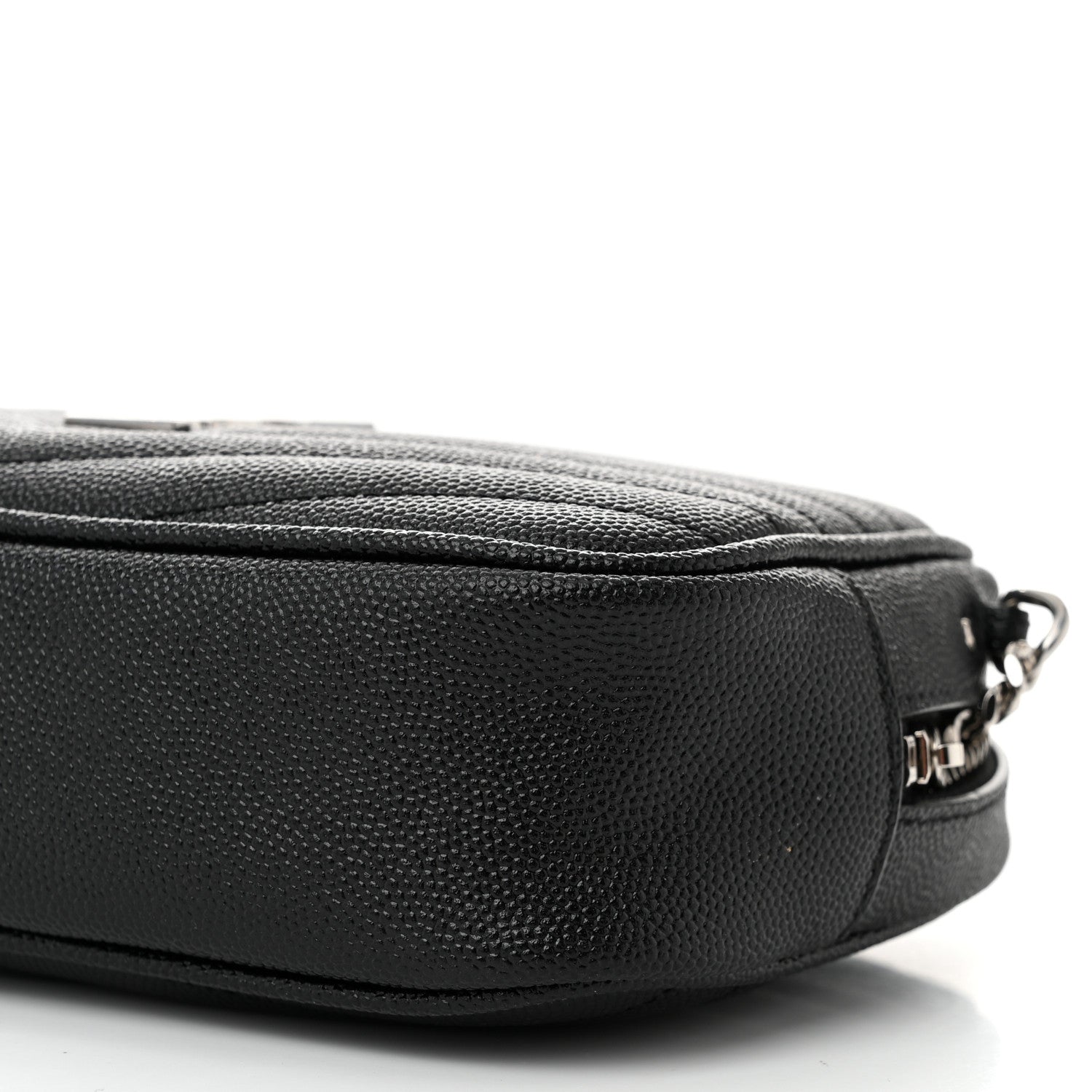 Saint Laurent Grain De Poudre Matelasse Monogram Mini Lou Camera Bag Black 10 of 10