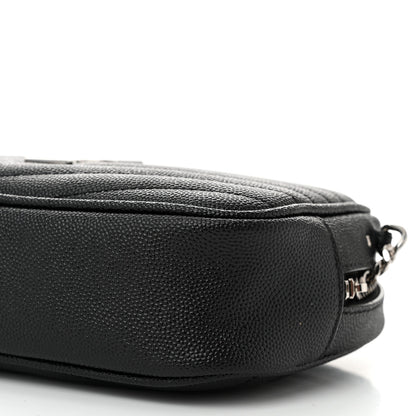 Saint Laurent Grain De Poudre Matelasse Monogram Mini Lou Camera Bag Black 10 of 10