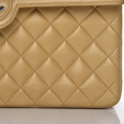 Chanel Lambskin Quilted Medium Single Flap Beige 9 of 13