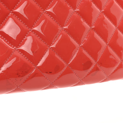 Chanel Patent Quilted Clutch with Chain Flap Fuchsia 13 of 13