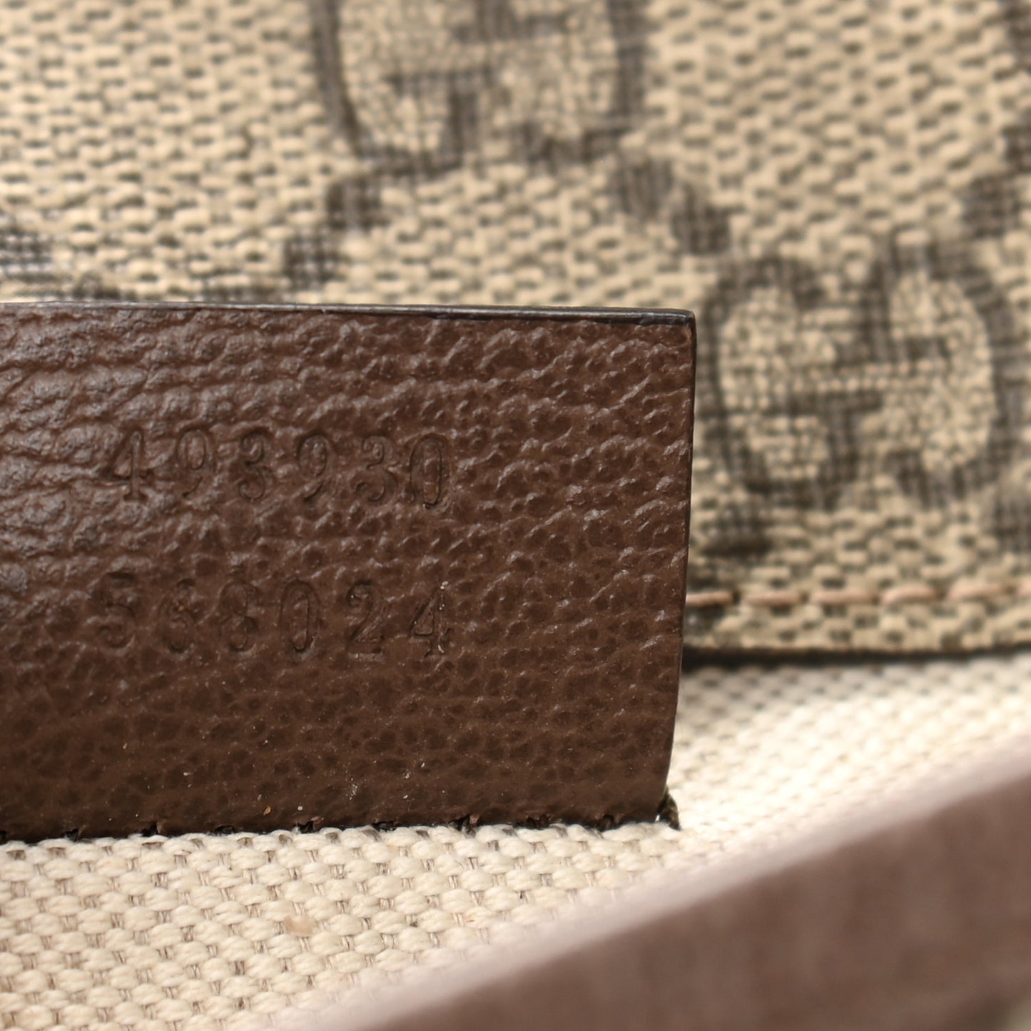 GG Supreme Monogram Neo Vintage Web Belt Bag Brown