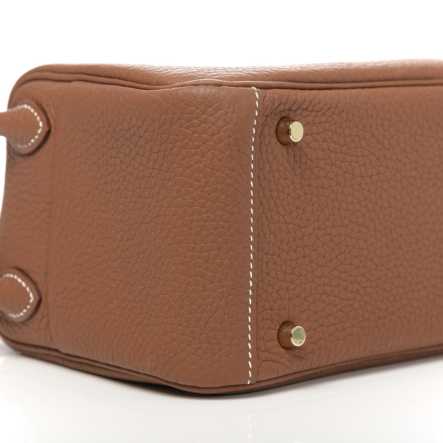 Hermes Taurillon Clemence Mini Lindy 20 Gold 8 of 11