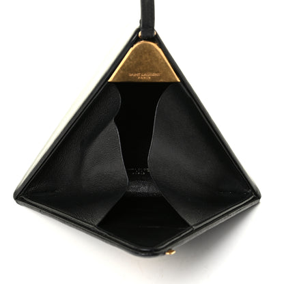Saint Laurent Lambskin Pyramid Clutch Black 4 of 7