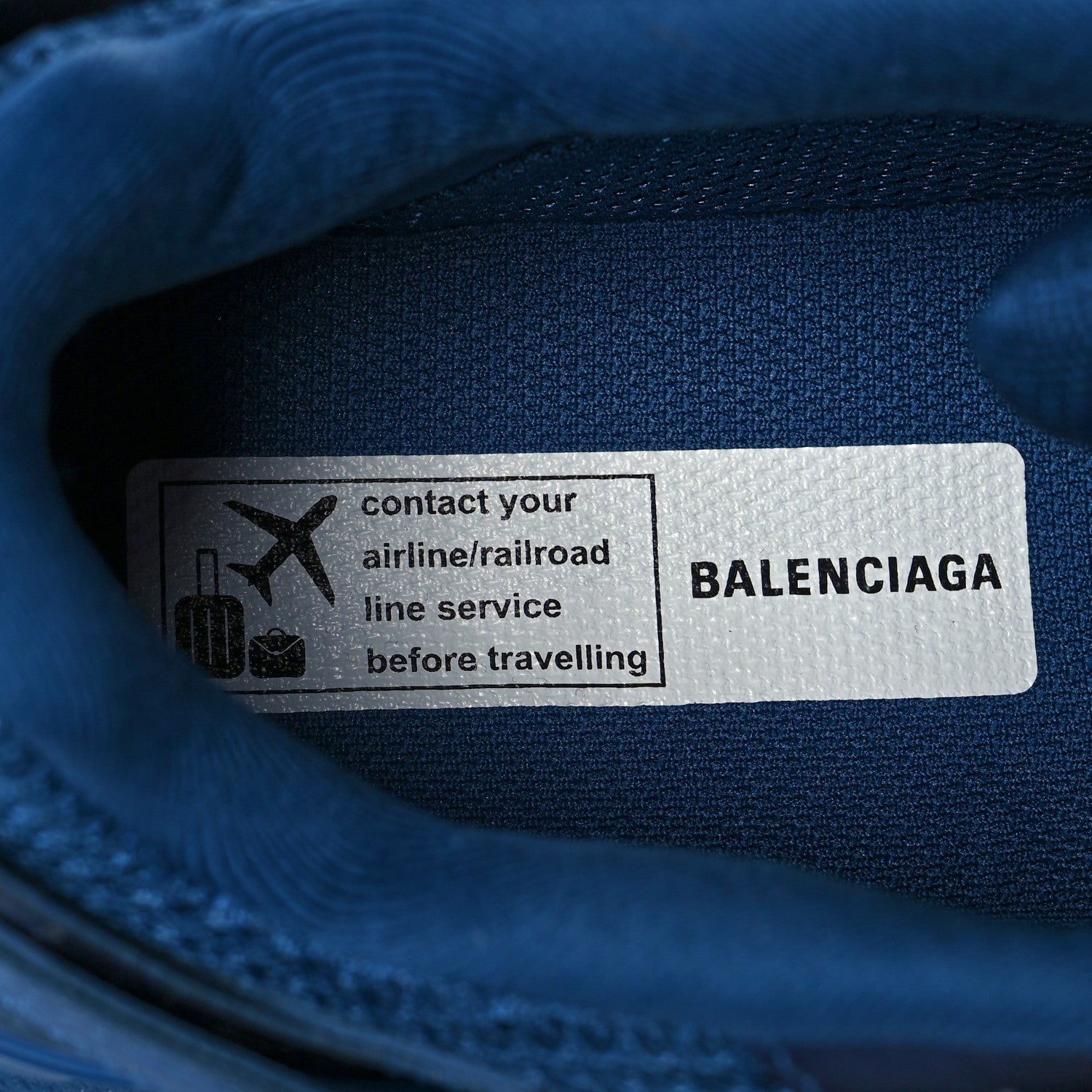 Balenciaga Mesh Nylon Mens Track LED Sneakers 41 Blue Grey White 7 of 9