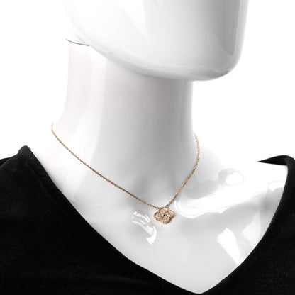 Van Cleef & Arpels 18K Rose Gold Vintage Alhambra Pendant Necklace 2 of 5