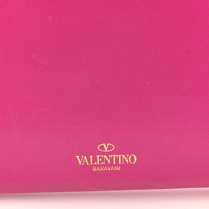 Valentino Garavani Calfskin Rockstud Zip Around Wallet Bright Fuxia 7 of 16