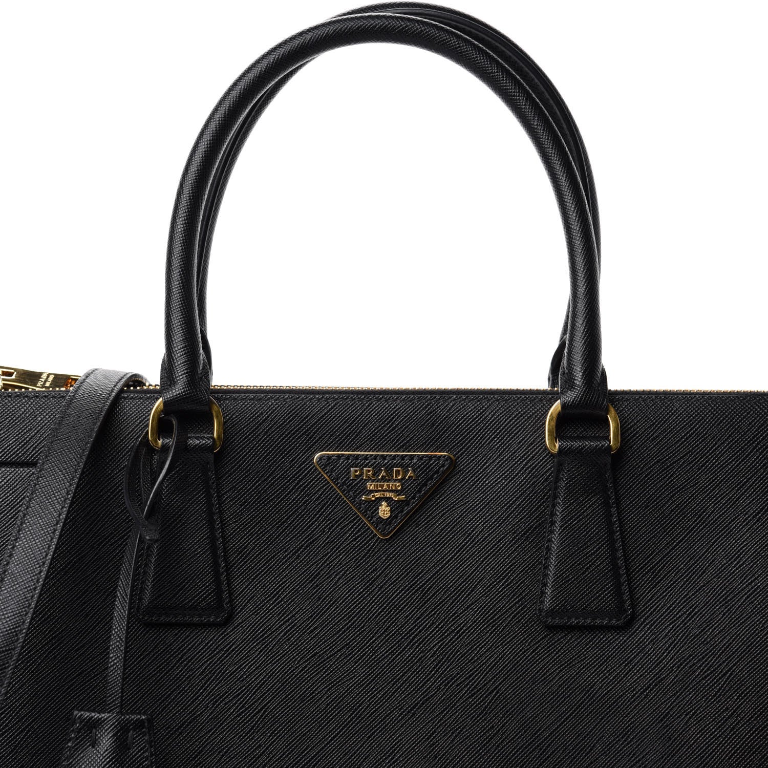 Prada Saffiano Medium Galleria Double Zip Tote Black 10 of 10