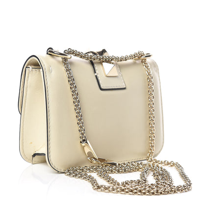 Valentino Garavani Vitello Mini Glam Lock Rockstud Flap White 3 of 9