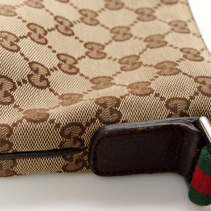 Gucci Monogram Web Small Flat Messenger Crossbody Dark Brown 13 of 13
