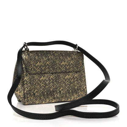 Louis Vuitton Epi Chevron Printed Twist Shoulder Bag PM Gold 3 of 8