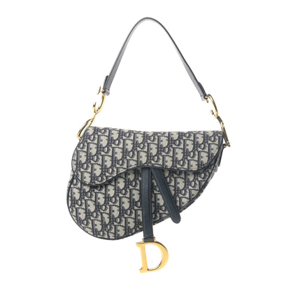 Christian Dior Oblique Saddle Bag Blue 1 of 8
