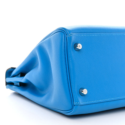 Hermes Evercolor Kelly Retourne 32 Bleu Hydra 8 of 10
