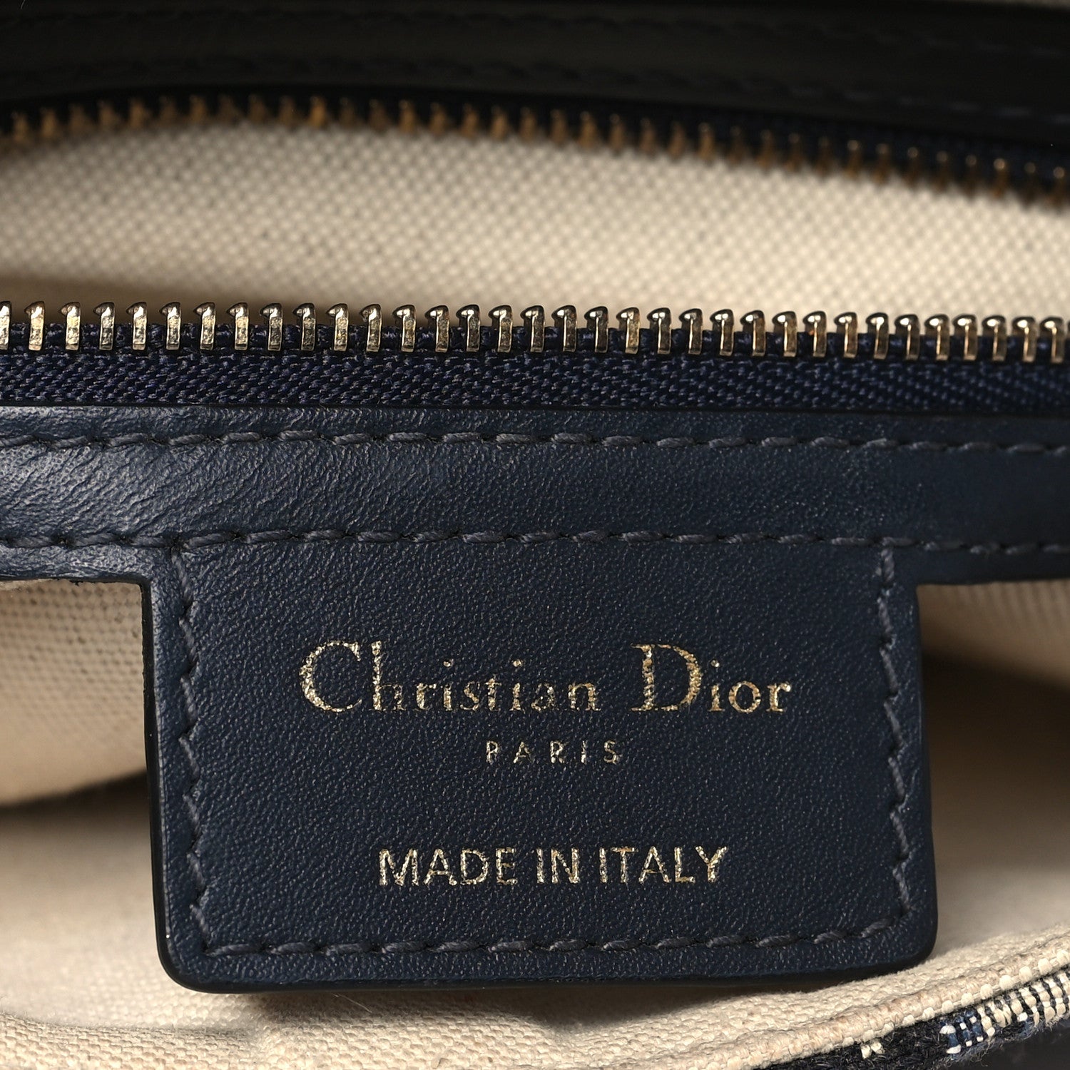 Christian Dior Oblique Saddle Bag Blue 6 of 12
