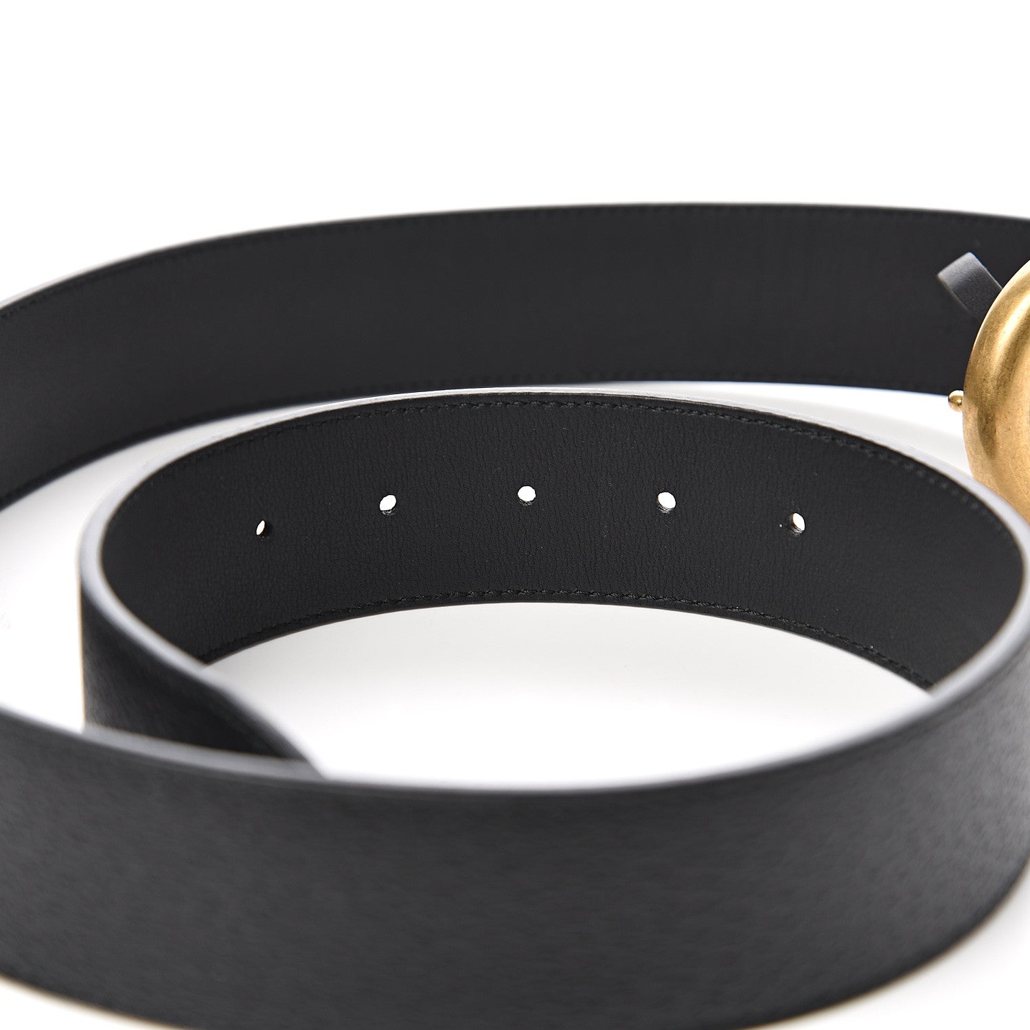 Gucci Textured Calfskin Double G 40mm Belt 85 34 Black 5 of 5