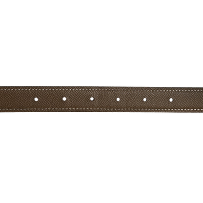 Hermes Epsom Swift 24mm Mini Constance Guilloche H Belt 80 32 Etoupe Black 5 of 7