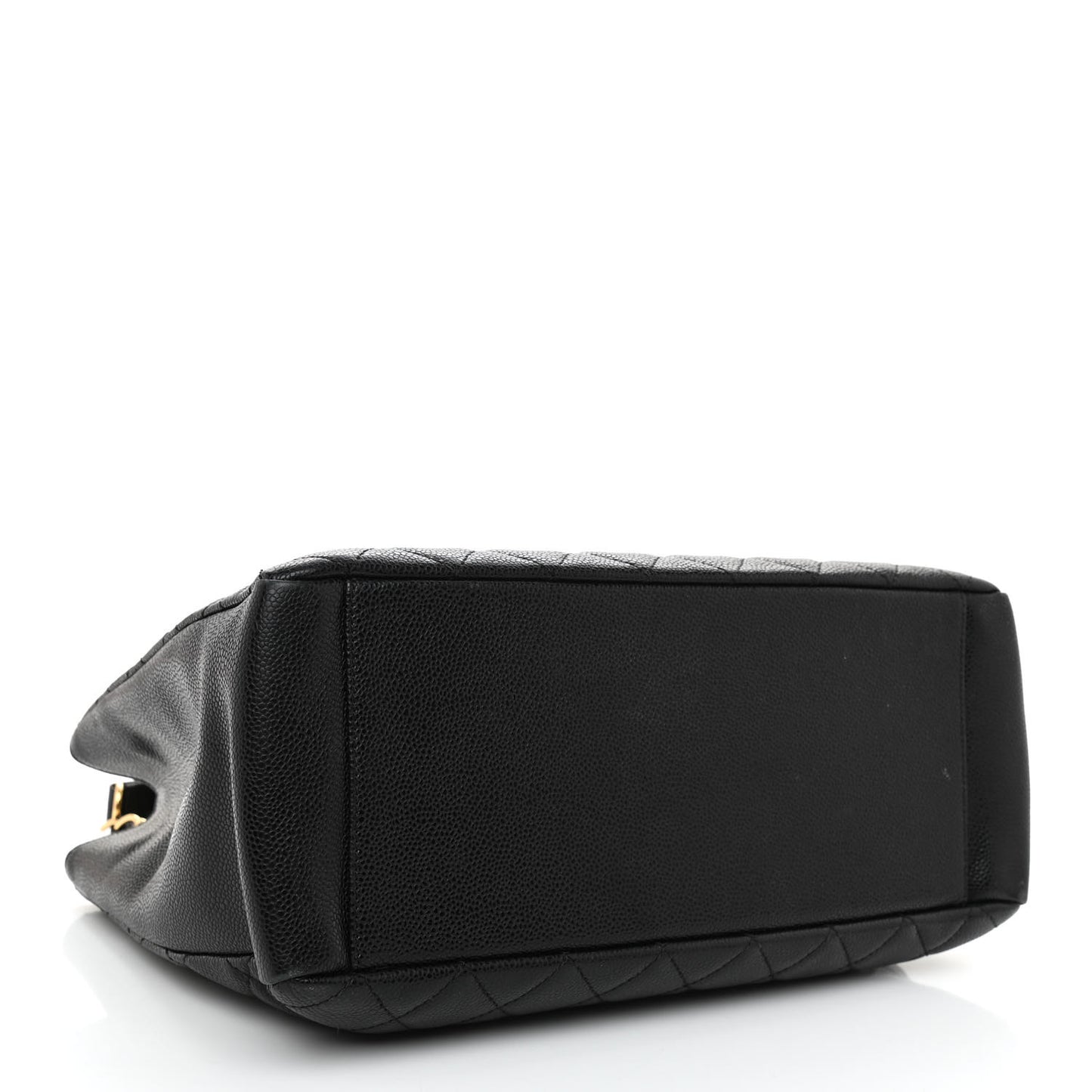 Caviar Quilted Grand Shopping Tote GST Black