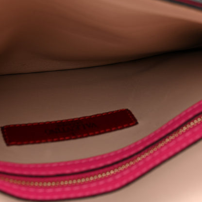 Valentino Garavani Nappa Rockstud Wristlet Clutch Fuxia 6 of 10