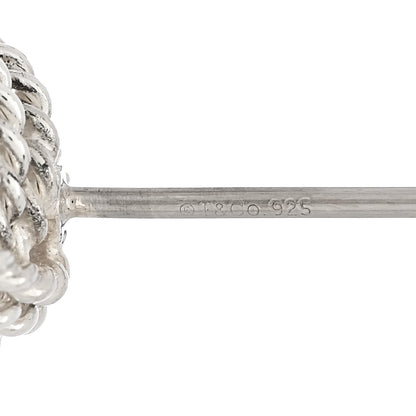Tiffany Sterling Silver Twist Knot Earrings 4 of 4