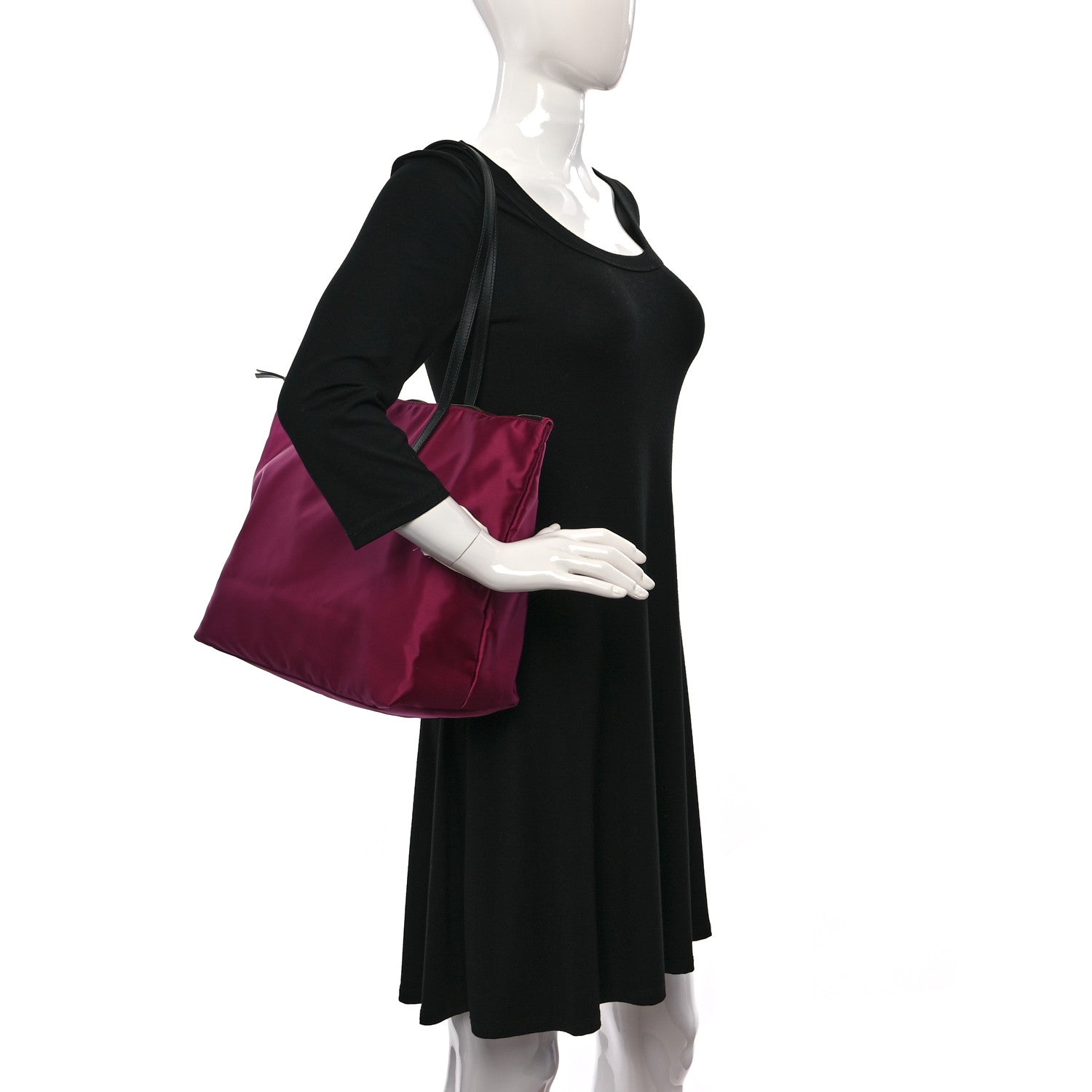 Versace Nylon Medusa Tote Dahlia Black 2 of 10