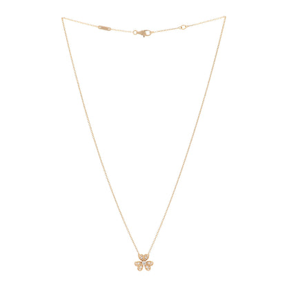Van Cleef & Arpels 18K Yellow Gold Diamond Mini Frivole Pendant Pave Necklace 3 of 7