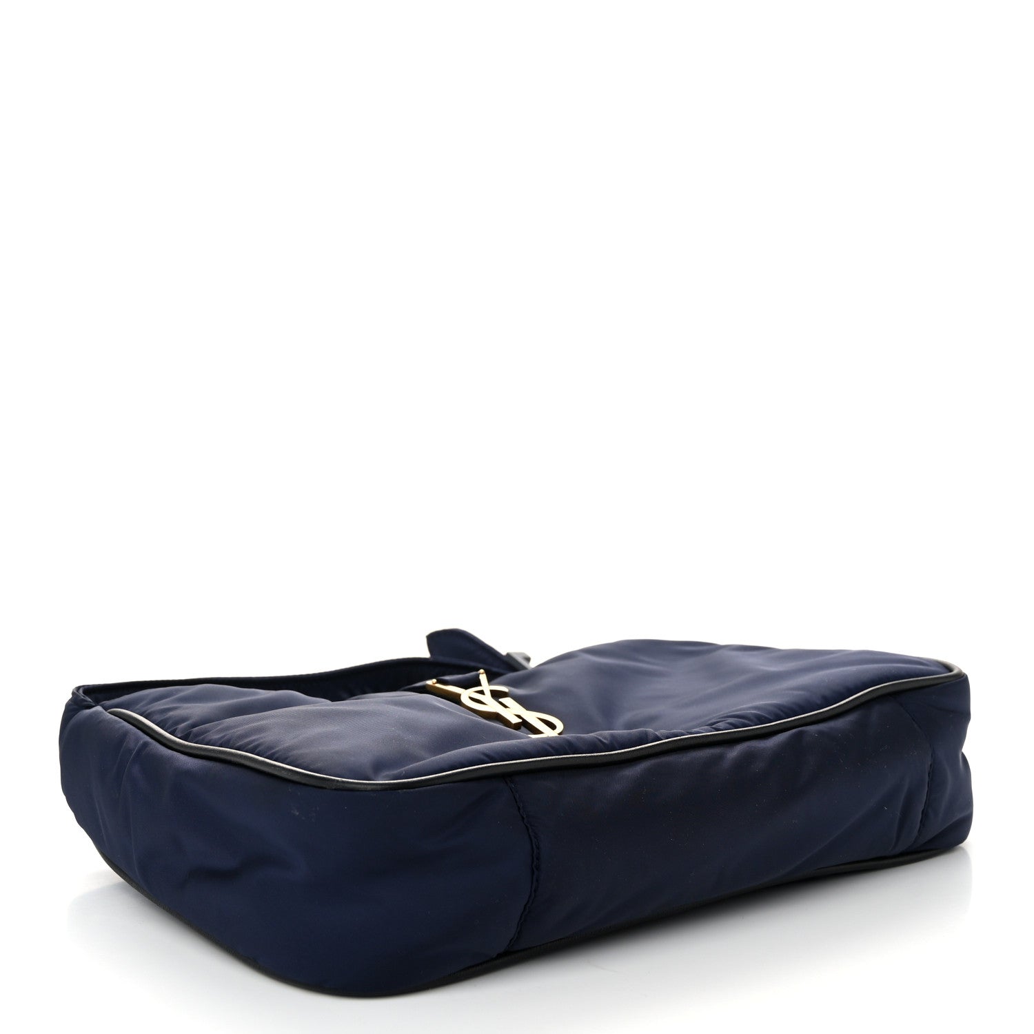 Saint Laurent Econyl Nylon Le 5 A 7 Hobo Navy 4 of 11