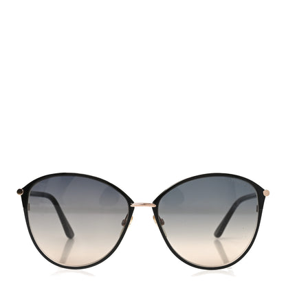 Tom Ford Penelope Vintage Round Sunglasses TF320 Black 2 of 7
