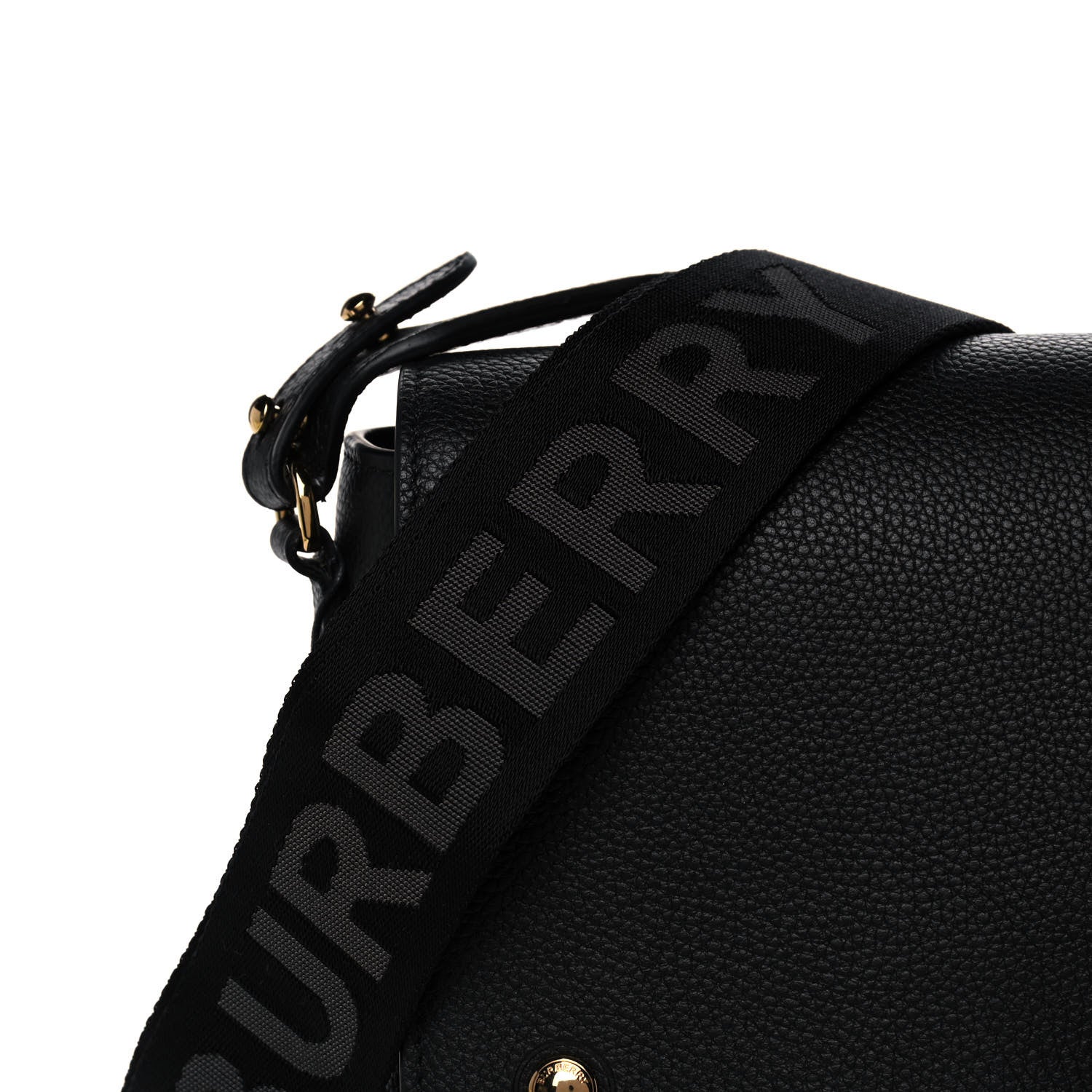 Burberry Grainy Calfskin Vintage Check Note Crossbody Bag Black 7 of 9