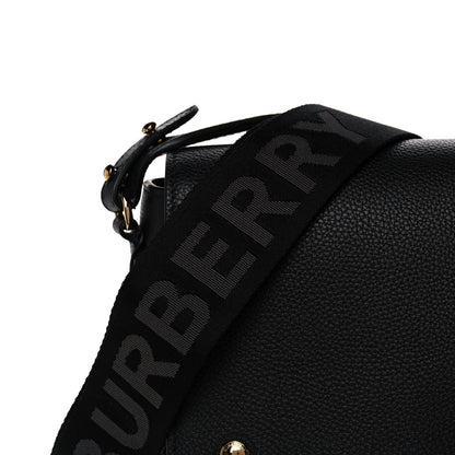 Burberry Grainy Calfskin Vintage Check Note Crossbody Bag Black 7 of 9