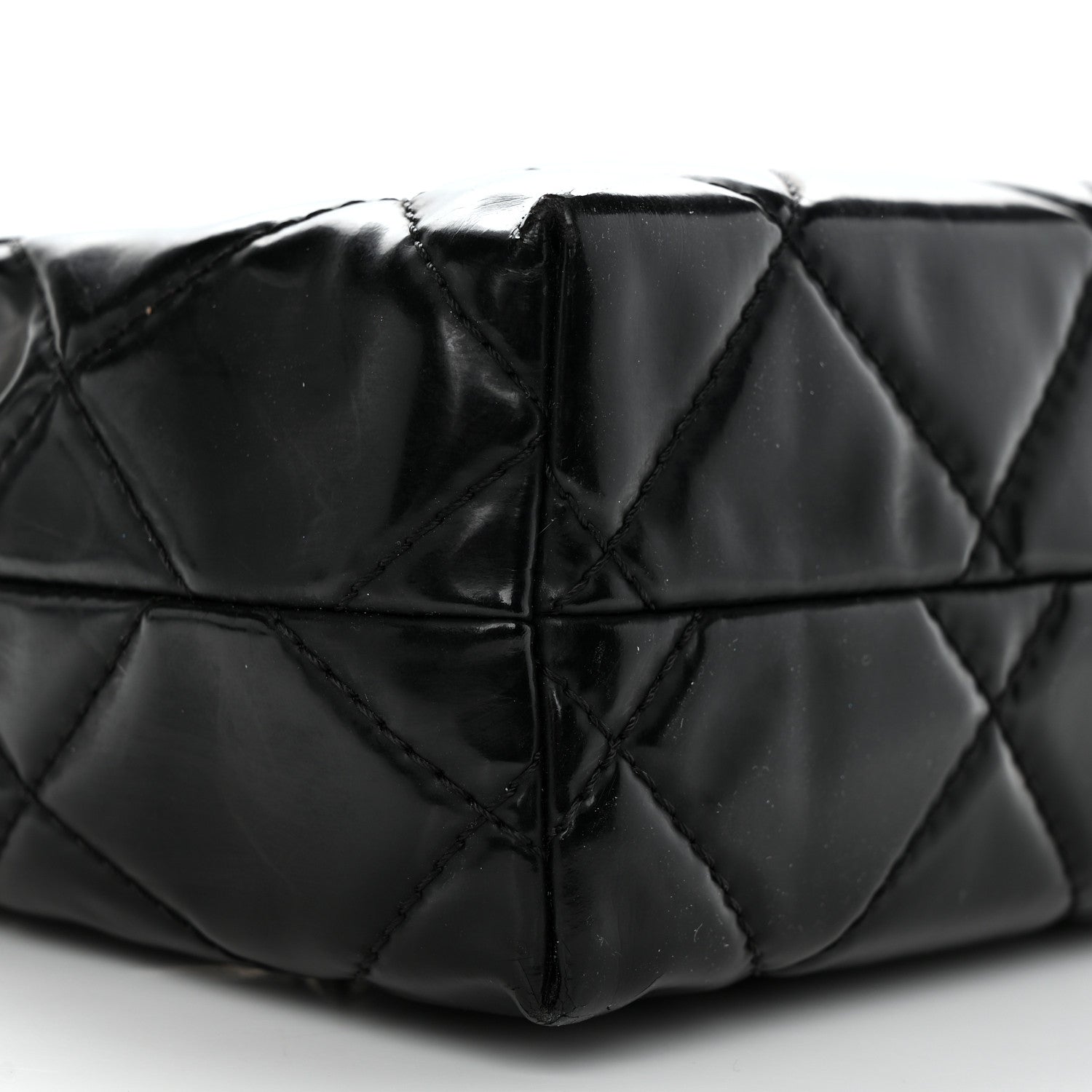 Chanel Vinyl Quilted In the Business Flap Bag Black 9 of 10