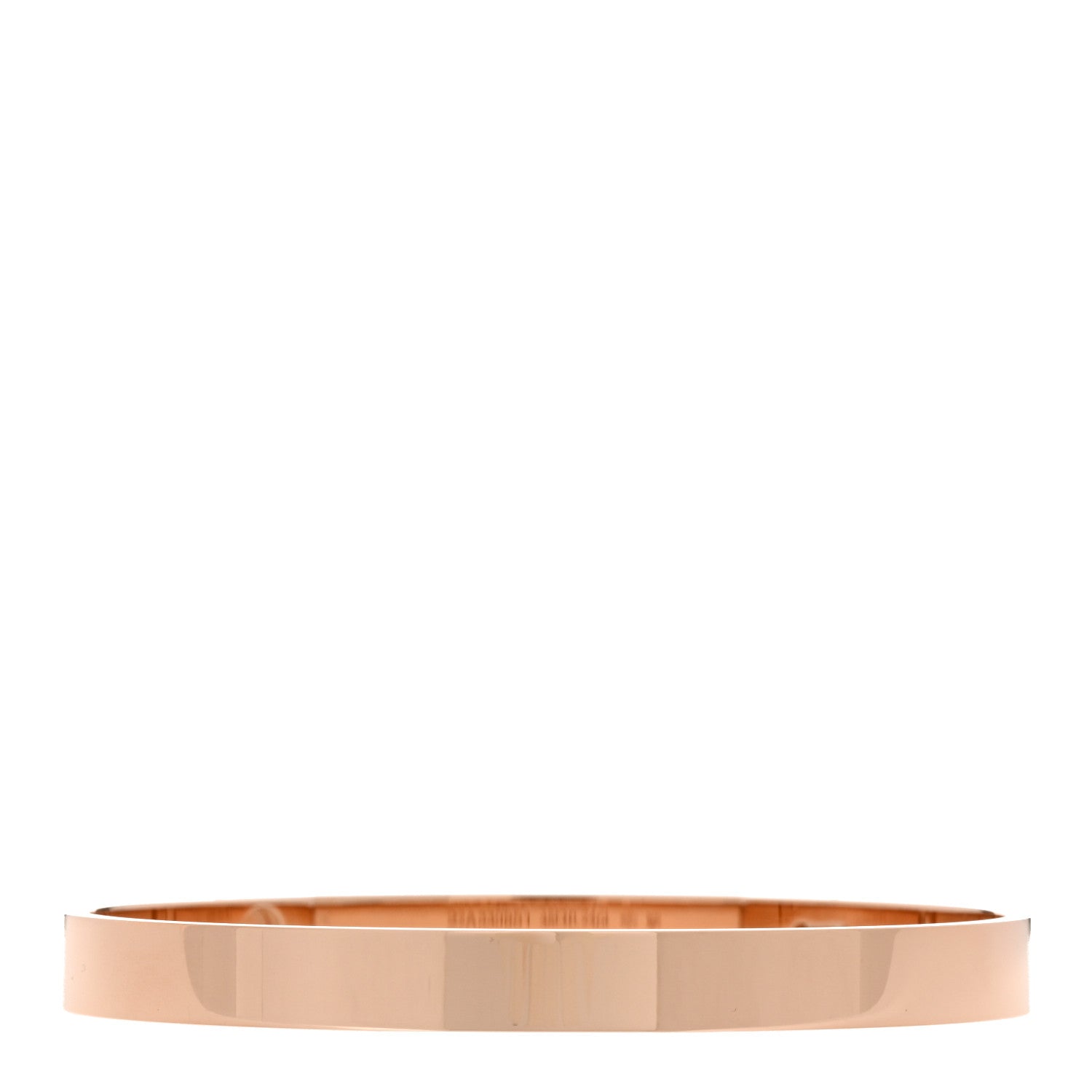 Hermes 18K Rose Gold Diamond PM Collier De Chien Bracelet SH 2 of 3