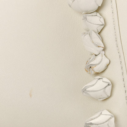 Fendi Nappa Rosebud Mini Peekaboo Iconic Satchel Bianco 10 of 11