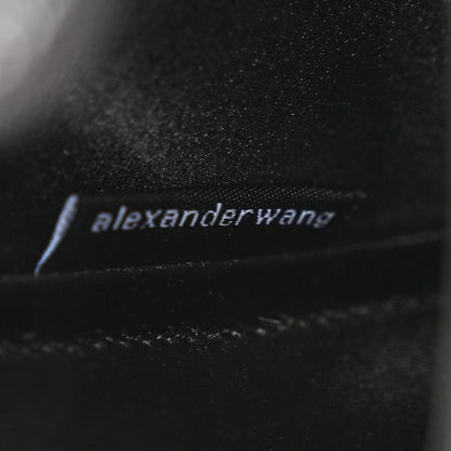 Alexander Wang Calfskin Satin Crystal Embellished Small Legacy Glitter Hobo Black 6 of 15