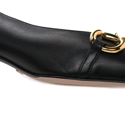 Gucci Horsebit Low Heel Pumps 38.5 Black 8 of 9