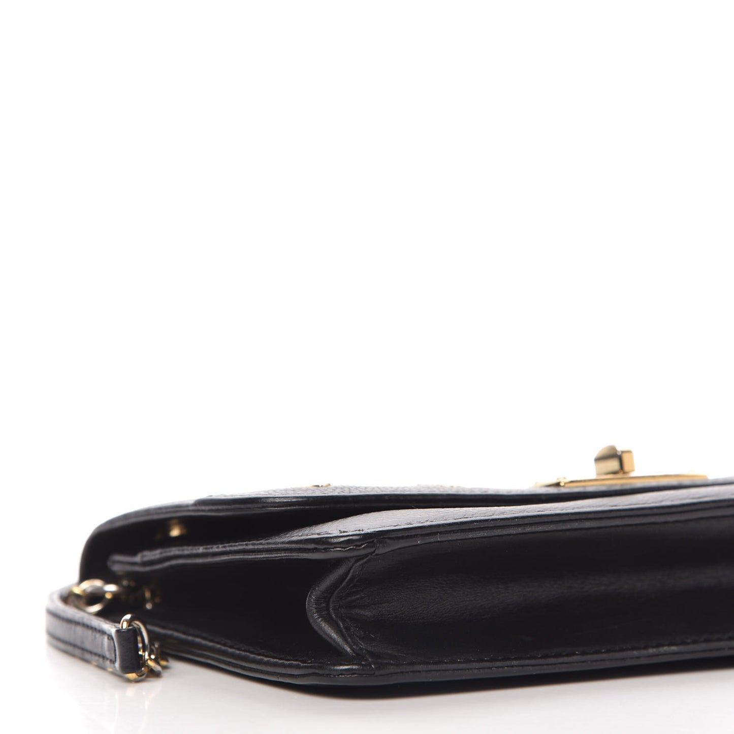 Calfskin Studded Shoulder Bag Black