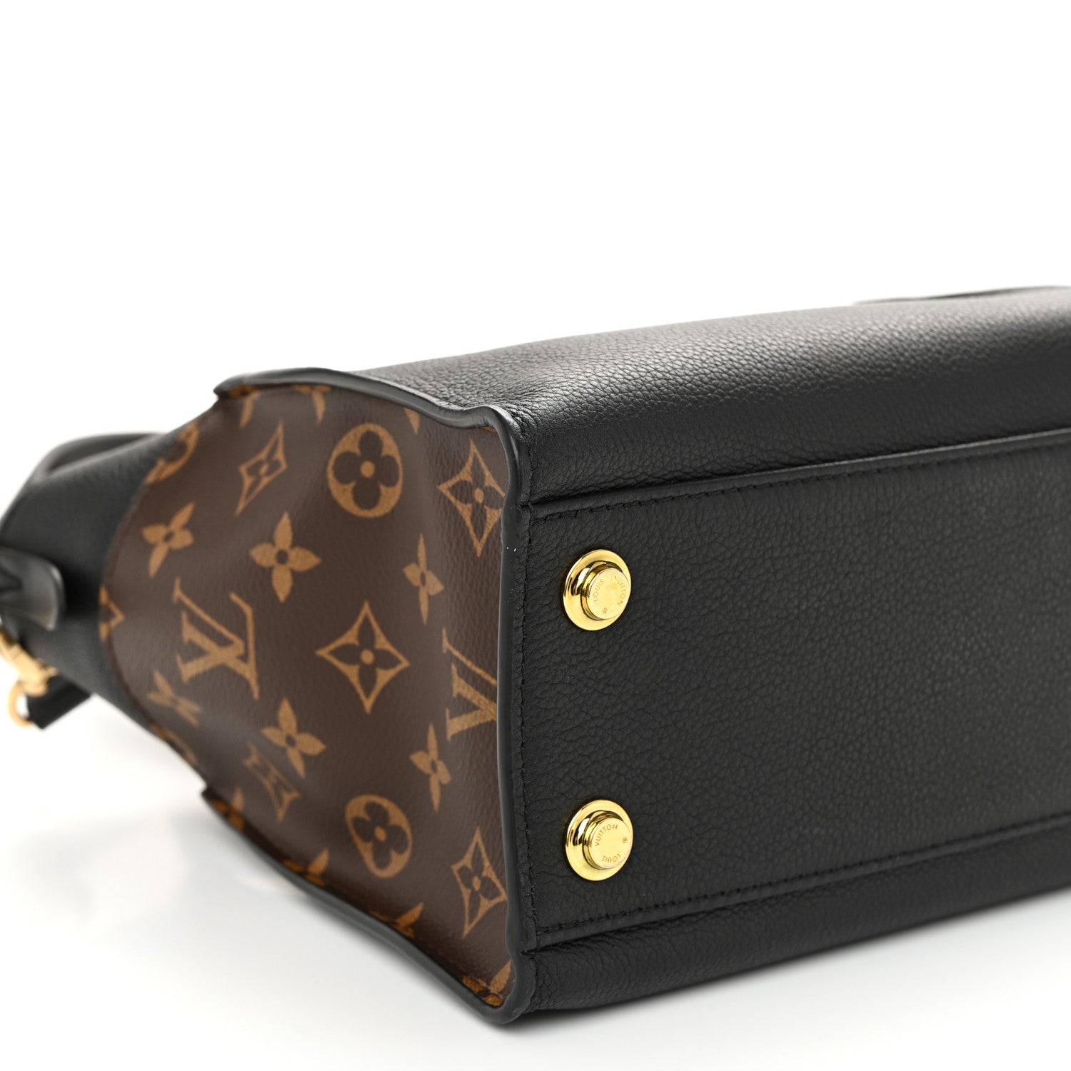 Louis Vuitton Calfskin Monogram On My Side PM Black 8 of 9