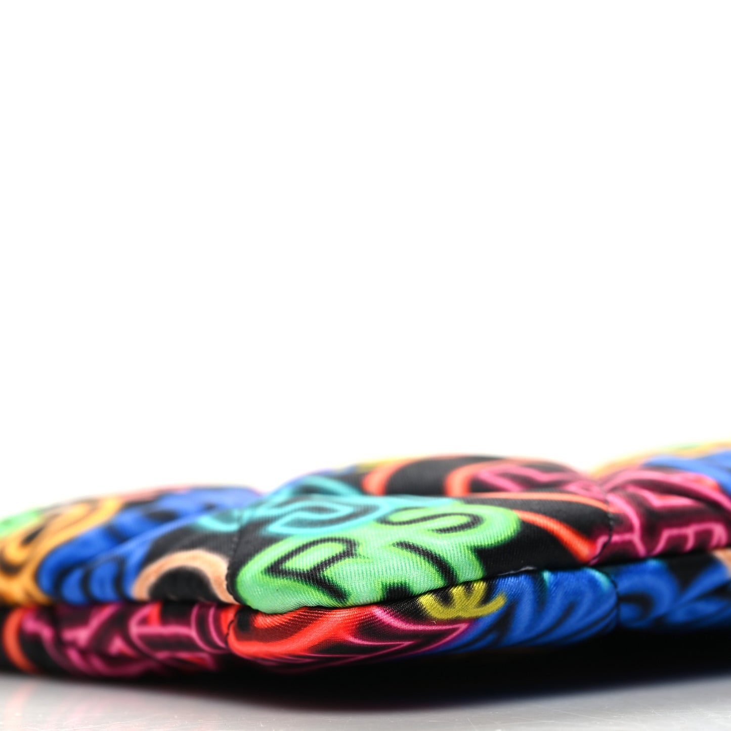 Fabric Quilted Neon Graffiti O Case Black Multicolor