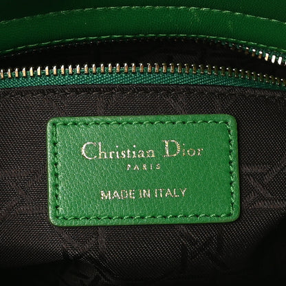 Christian Dior Lambskin Cannage Small Lucky Badges My Lady Dior Green 6 of 11