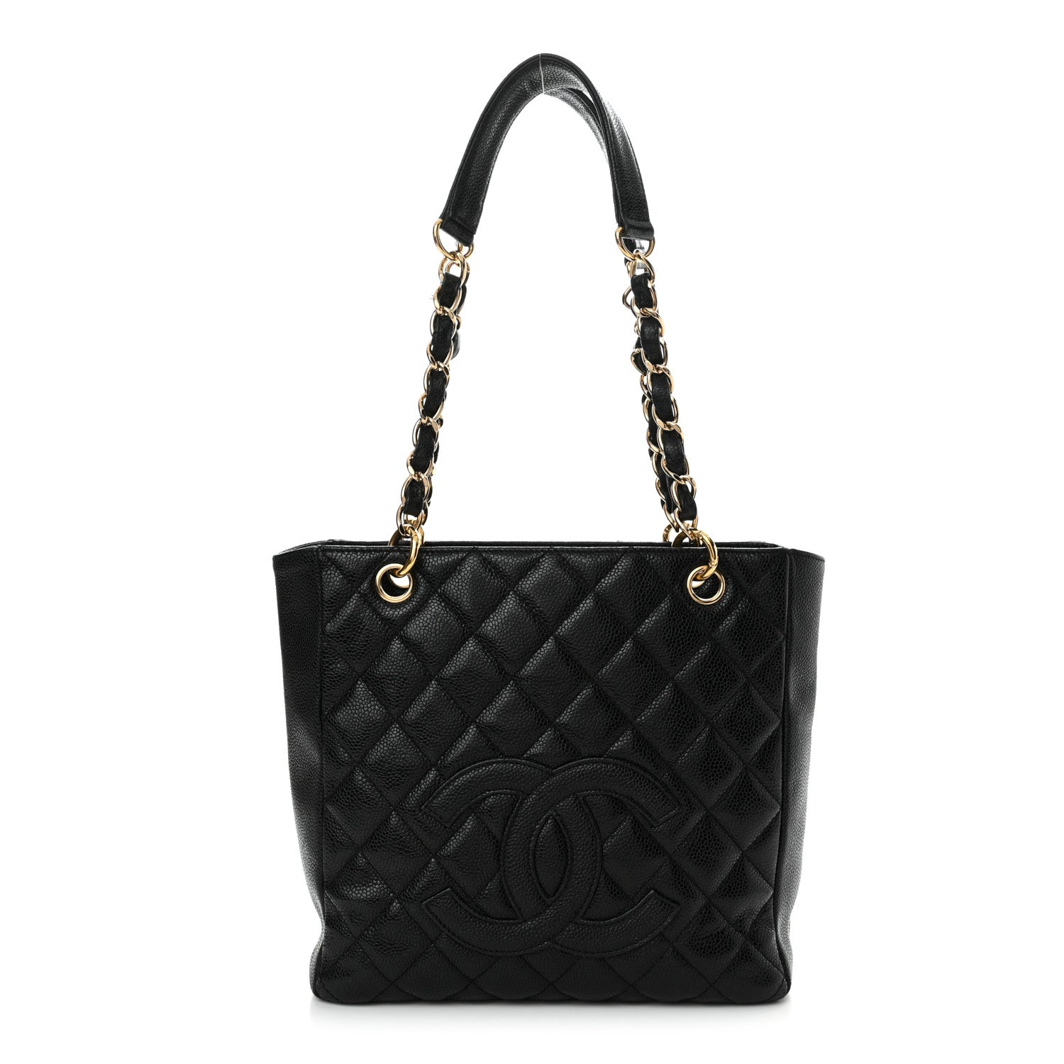 Chanel Caviar Quilted Petit Shopping Tote PST Black 1 of 13
